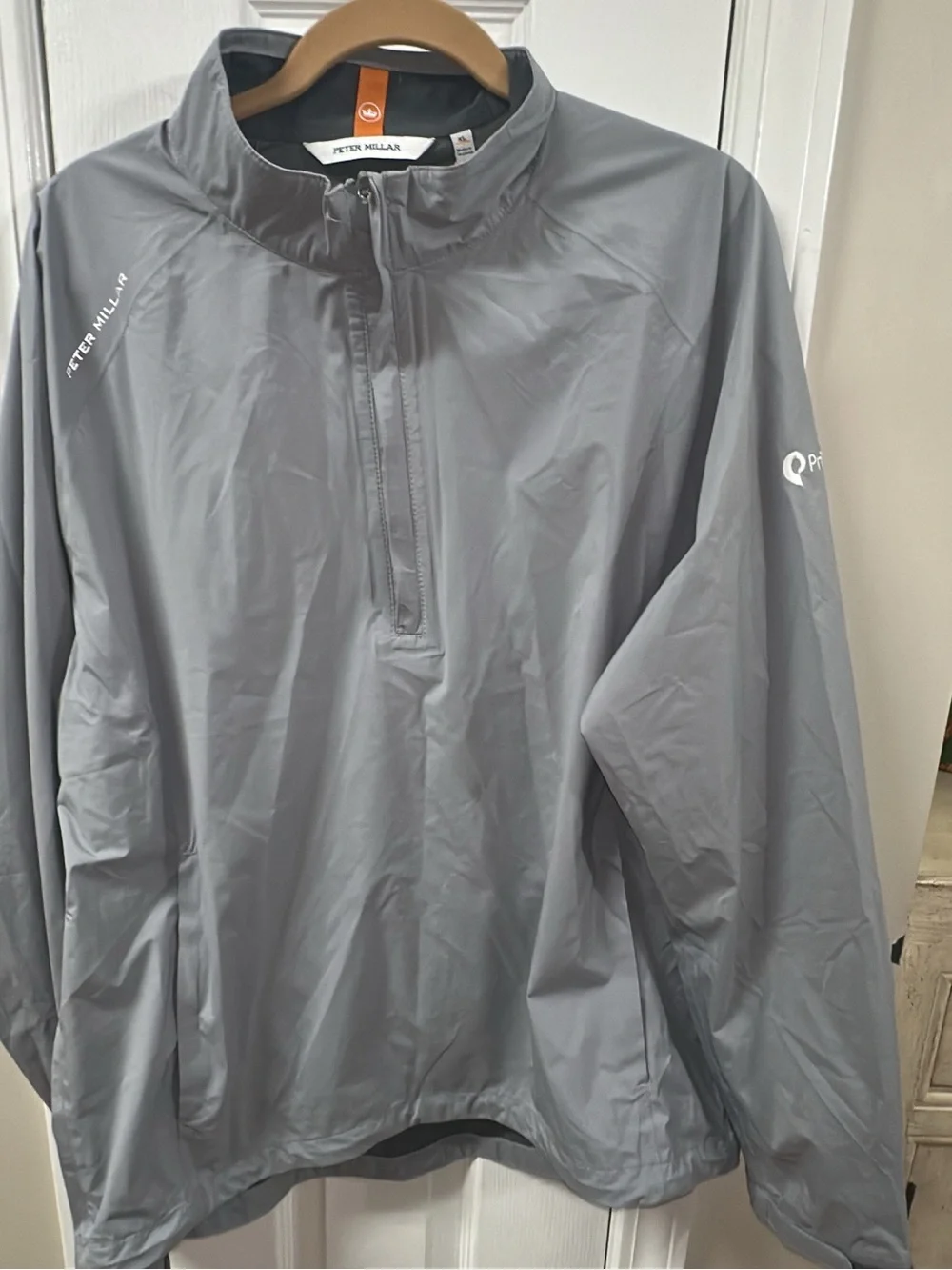 Peter Millar NWT Gray Pullover Windbreaker/rainwear (MIX44)